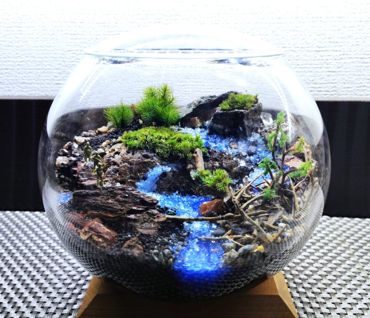 ①広がる自然の世界⭐自然石と天然素材で彩る風景創作(ガラスボール)講座☆17%OFFキャンペーン